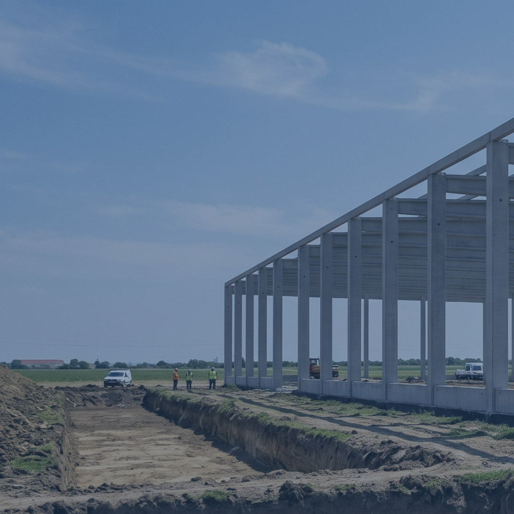 Încercări rezistență beton hală industrială